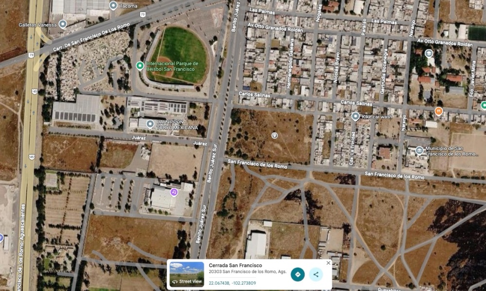 Cerrada San Francisco, Aguascalientes 20303, 0 , 0 ,0,Terreno,Venta,0,1223